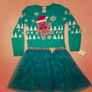 Kid’s ugly sweater dress